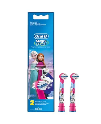 $14.99 • Buy New Oral-B Kids Stages Disney Frozen Replacement Brush Head Refills 2 Pack