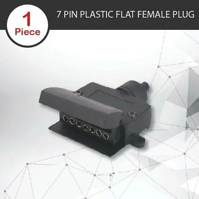 $13.90 • Buy Trailer Plug 7 Pin Flat Female Rectangle Caravan Trailer Trailer Part