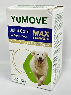 Yumove Joint Care For Senior Dog MAX Strength Supplement Pack Of 120 • £39.99