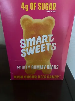 $38 • Buy 21 Smart Sweets Fruity Gummy Bears  1.8oz Bags Low Sugar NO DISPLAY BOX BB 12/22