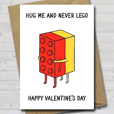 Cute Valentine's Day Card - Hug Me And Never Let Go - Funny Valentines Day Card • £3.25