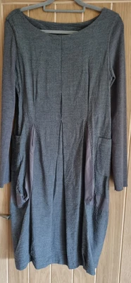 £0.99 • Buy Crea Concept Wool Mix Dress With Pleats, Panelling And Statement Pockets Size 38