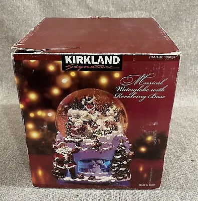 Kirkland Signature Musical Waterglobe With Christmas Snow Globe • $22.36