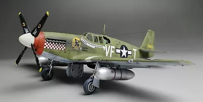 Built Model Kits For Display 1/48 P-51B Mustang WWII Ace Fighter Plane • £108