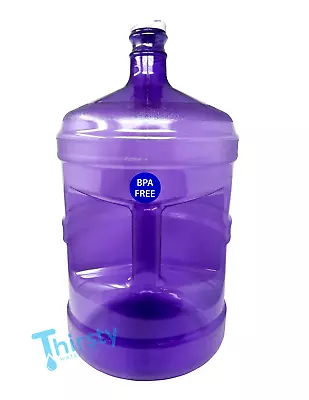 5 Gallon Water Bottle Alkaline Drinking Purple Container Canteen BPA Free Jug • $23.49