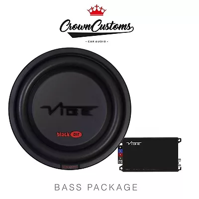 Vibe 12 Inch Bass Pack Slim Car Subwoofer 900 Watts Max Sub+amplifier Car Audio • $298.39