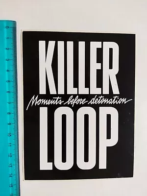 Adhesive Killer Loop Sticker Autocollant Aufkleber Vintage 80s Original OEM • $25.73