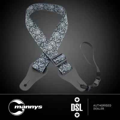 $32 • Buy DSL Ukulele Strap (Paisley Black, 1 1/2 )