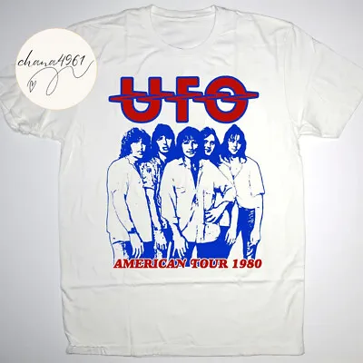 UFO No Place To Run American Tour 1980 T-Shirt Print Front L89278 • $18.99