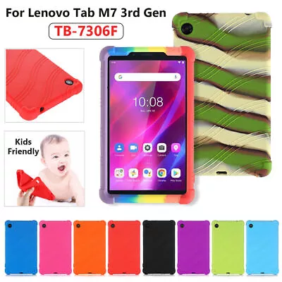 Shockproof Soft Silicone Tablet Cover Case For Lenovo Tab M7 TB-7306F 7inch • $13.76