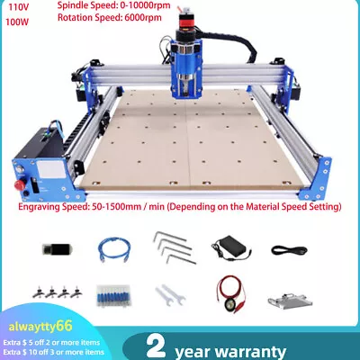 3 Axis CNC Router Engraver Engraving Cutting 4040 Wood Carving Milling Machine • $415