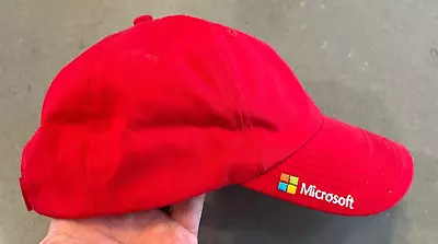Microsoft Hat 1975 Red Adjustable Baseball Logo One Size Cap • $7.05