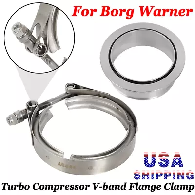 Billet For Borg Warner S400 S500 Series Turbo Compressor V-band Flange Clamp US • $36.99