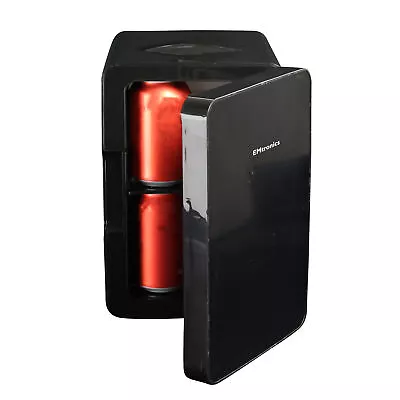 EMtronics 6L Compact Mini Cooler Fridge With 12V Adapter - Black • £32.99