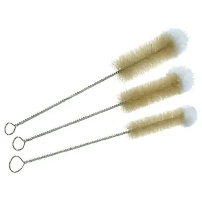 🔥3xSoft Tip Flexible Brushes 3 Sizes Baby Bottle Kitchen Sink Cleaner Cleaning  • £3.24