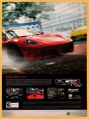 Project Gotham Racing 3 PGR3 - Video Game Print Ad / Poster Promo Art 2006 • $14.99