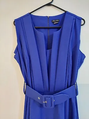 $23.50 • Buy City Chic Blue Veronica Dress Size 16, Great Condition Only Worn Once