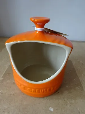 Le Creuset Stoneware Ceramic Orange 0.3L Salt Pig Cellar BNWT • £28