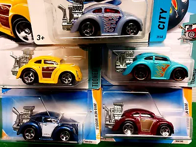 Hot Wheels Volkswagon Beetle Lot Of 5 Tooned Color Shifters 50th Anniversary • $31.31