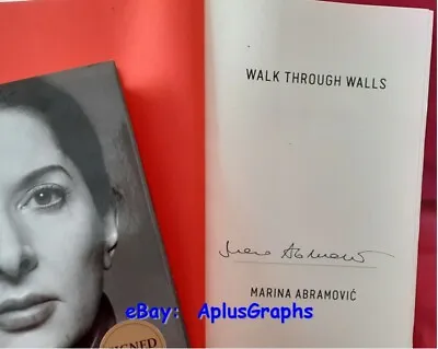 MARINA ABRAMOVIC.. Walk Through Walls: A Memoir (1/1) SIGNED • $175