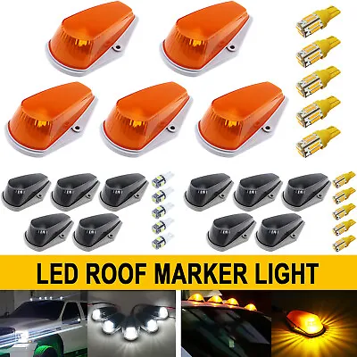 5X Cab Roof Top Marker Lights W/ T10 LED Bulbs For Ford F-150 F-250 F-350 74-97 • $9.98