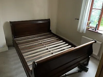 £100 • Buy French Hardwood Sleigh Bed Kingsize
