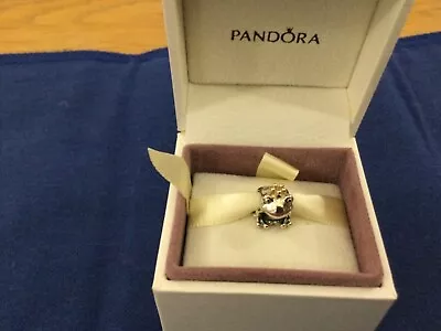 Pandora Sterling Silver & 14k Gold Rare Frog Charm  • £65