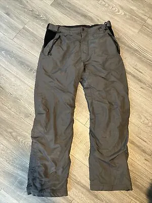 Mens Sz L Inside Edge Pacific Trail Ski Snowboard Pants Gray And Black • $22.99