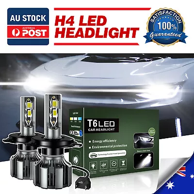 H4 Headlight Light LED Bulbs For Toyota Hilux KUN26 Ute 3.0 D-4D 4WD 2006-2015 • $42.42