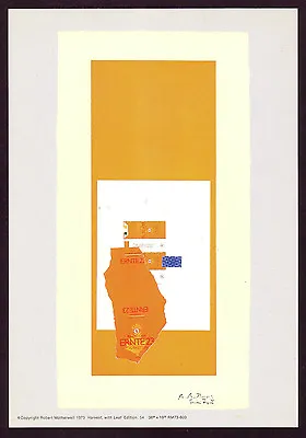 Vintage Robert Motherwell Abstract Art Print A • $60