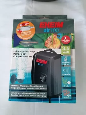 Eheim Air Pump 100 + Airline + Air Diffuser Stone. Aquarium Fish • £30