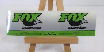 Fox Shock Decal Snowmobile Vintage 5  X 1.5  3X • $19.95