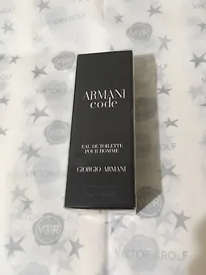 £12.99 • Buy Giorgio Armani 15ml Armani Code EDT Pour Homme Miniature Collectible New For Him