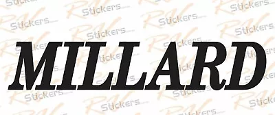 1x MILLARD LATE 70'S LOGO 530mm Caravan Decal Sticker Vintageretro XP Series • $38.50