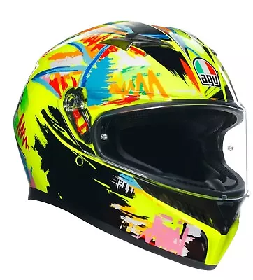 AGV K3 Valentino Rossi Winter Test 2019 Motorcycle Helmet Yellow • $349.95