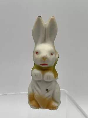 Vintage Bisque Easter Bunny Rabbit Penny Doll Frozen Charlotte Japan 3” Figure • $17.88