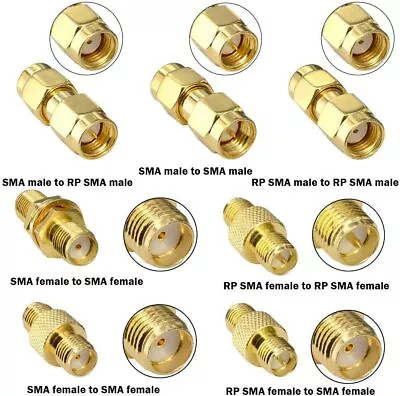 £2.69 • Buy SMA To SMA, Male Female BNC Coupler Cable Extender Antenna Adapter Connector UK