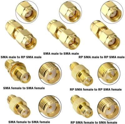 SMA To SMA Male Female BNC Coupler Cable Extender Antenna Adapter Connector UK • $3.73