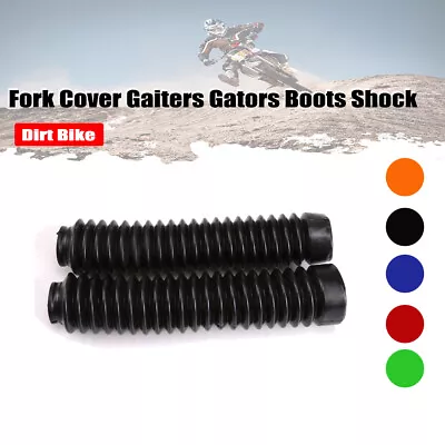 Motorcycle Fork Cover Gaiters Gators Boot Shock For Yamaha Suzuki Honda Kawasaki • $15.99