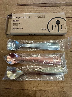 Pampered Chef Mini Spoons 100139 | Silver Bronze Gold | New • $14.99