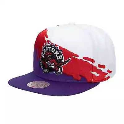Mitchell & Ness White/Purple/Red NBA Toronto Raptors Paintbrush HWC Snapback - • $37.75