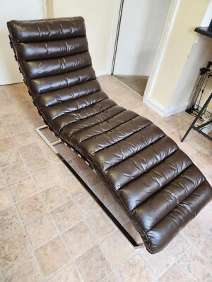 £675 • Buy Timothy Oulton Halo Aniline Leather Chaise Lounge Chair  John Lewis 