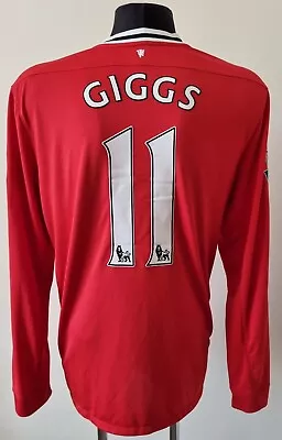 Manchester United 2011 - 2012 Home Football Nike Long Sleeve Jersey #11 Giggs • $150