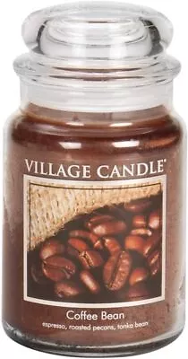 Village Candle Coffee Bean 26 Oz Glass Jar Scented Candle Large • $28.69