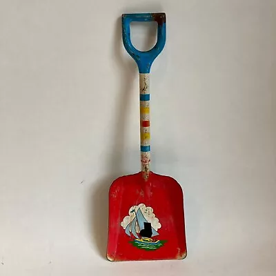Vintage Ohio Art Sand Shovel Ship Beach Tin Toy 1950's • $27