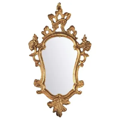 Antique Italian Venetian Gold Giltwood Wall Mirror Circa 1920 • $760