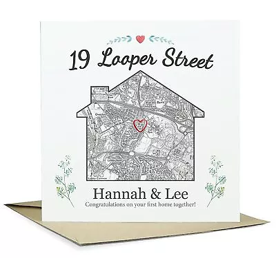 £4.99 • Buy House Warming Card | Personalised Handmade New Home Greeting Card | Moving House