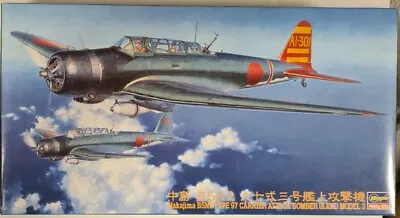 Hasegawa 1/48 Nakajima B5N2 Type97 Carrier Attack Bomber Kate Model 3 Model Kit • $48.26