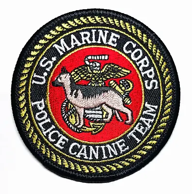 US Marine Corps Police Canine Team Patch - FREE US SHIPPING! • $8.75