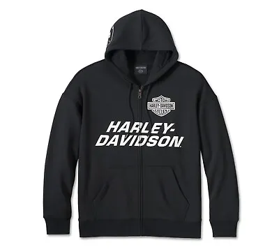 Harley-Davidson Men's Screamin' Eagle Zip-Up Hoodie - Black 96011-24VM • $59.95